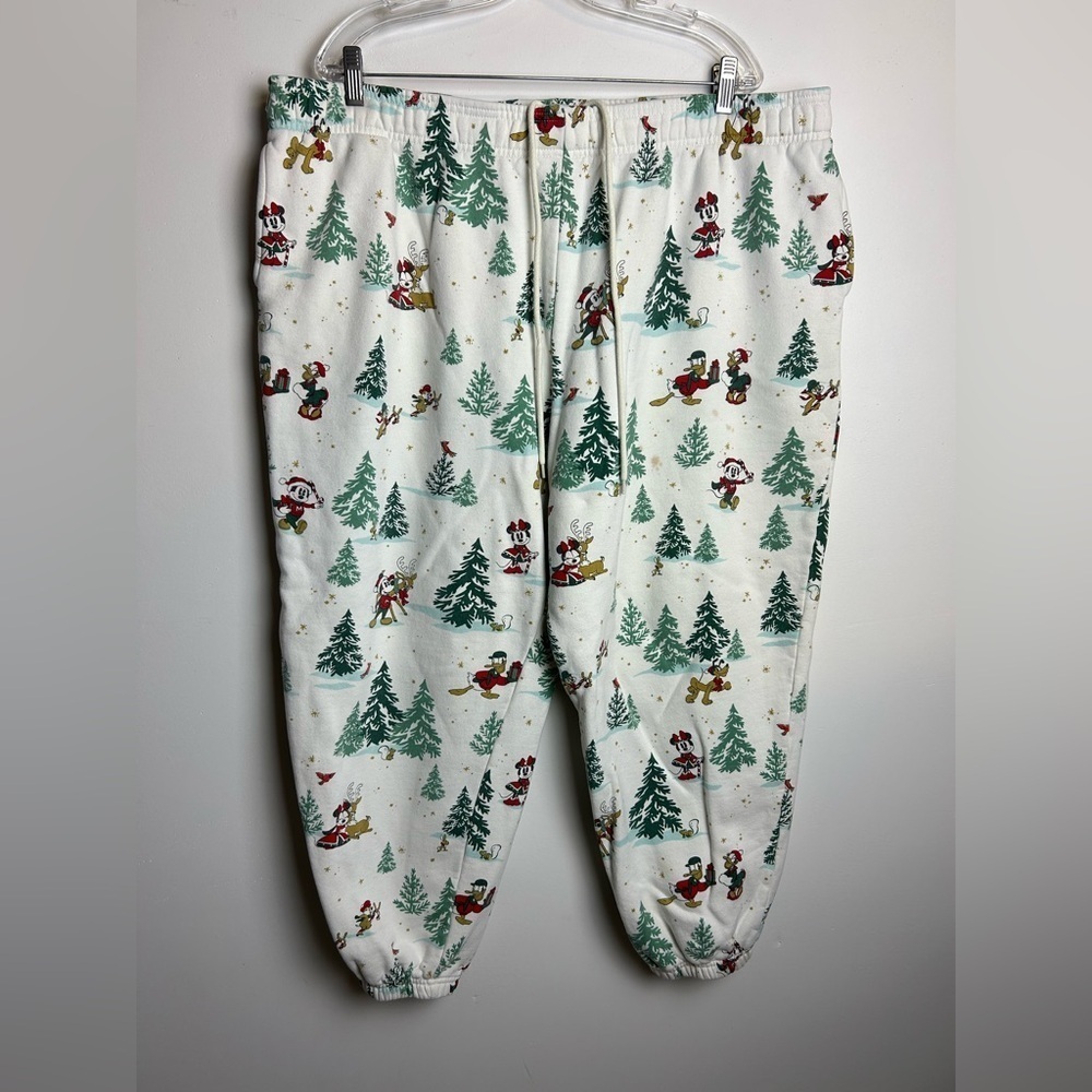 Disney‎ Mickey Mouse Donald Duck Print Pants Women Plus 1X Fleece Pullover